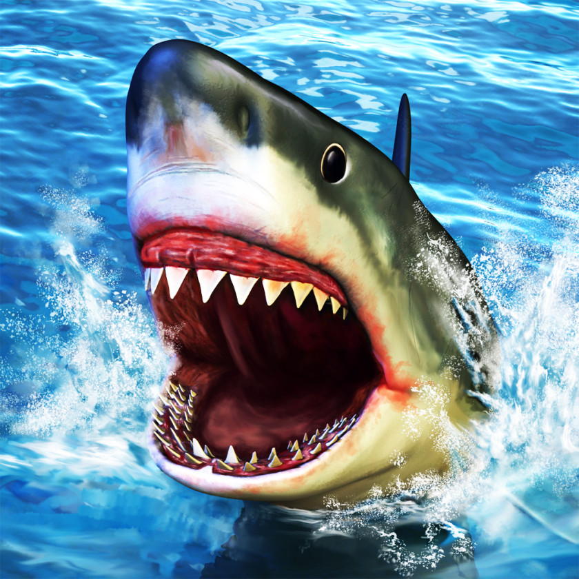Sharks Great White Shark Angry Simulator Game 3D Fin Soup Attack PNG