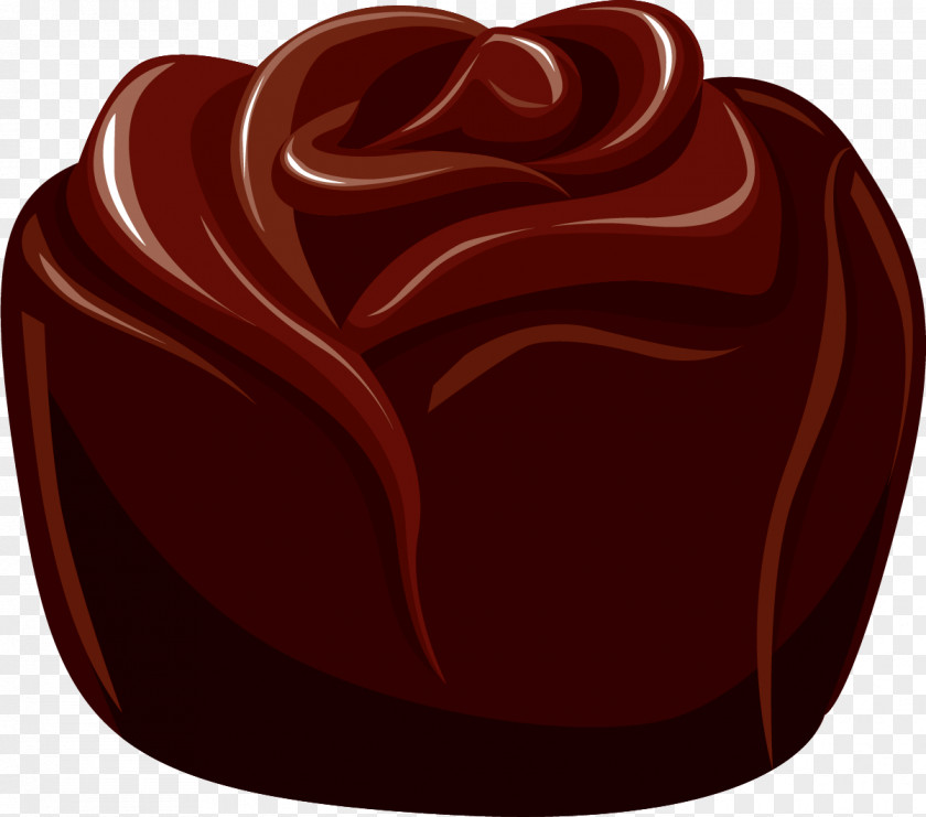 Hand Painted Chocolate Brown Bonbon Praline PNG