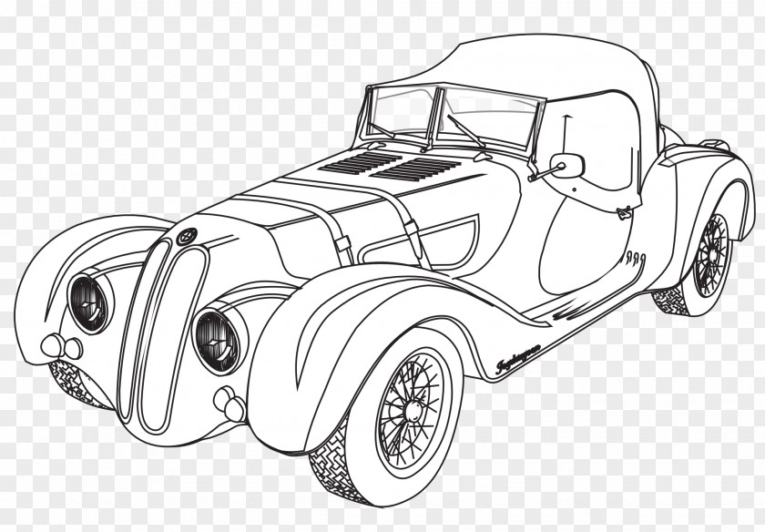 Car Vintage Automotive Design Model PNG