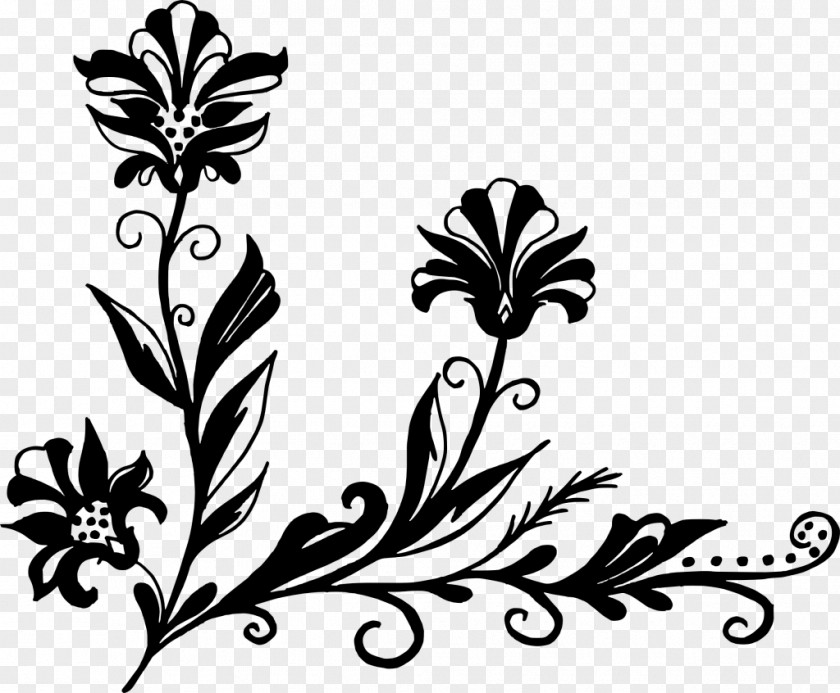 Corner Flower Floral Design Clip Art PNG