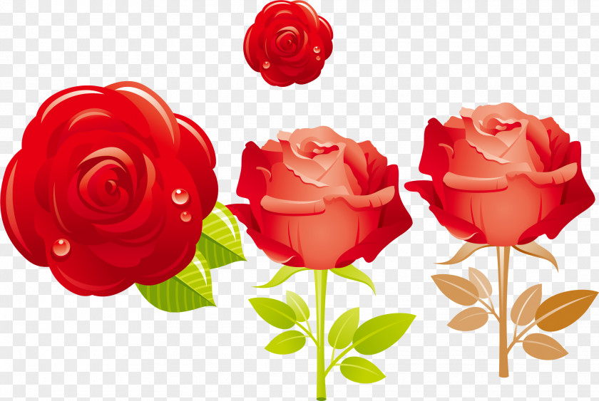 Rose Png Vector Material Flower Valentine's Day Clip Art PNG