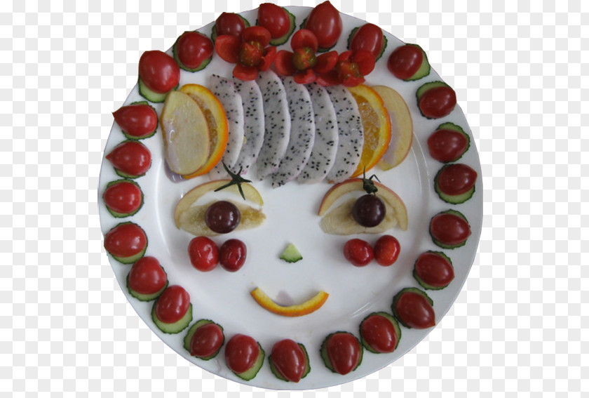 Assorted Fruit Platter Smiley Art Torte Auglis Clip PNG