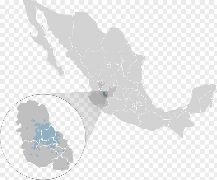 Map Atlas Of Mexico Blank PNG