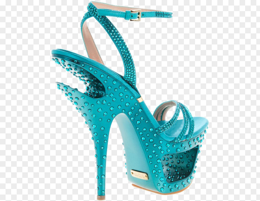 Qian Ma Can Lorenz Blue Strap High-heeled Sandals Slipper Shoe Footwear Sandal Boot PNG