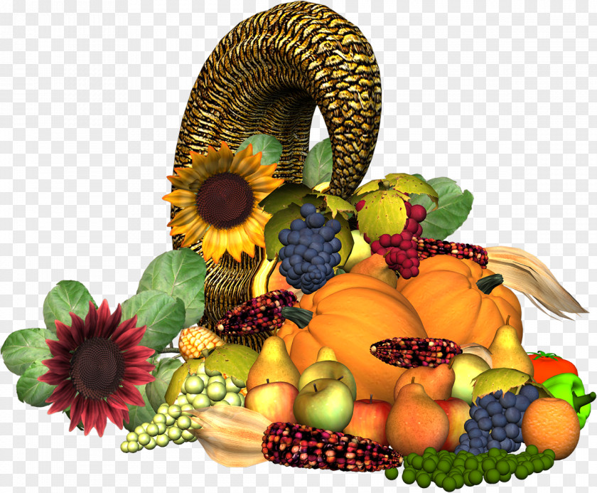 Sunflower Fruit Still Life Thanksgiving Clip Art PNG