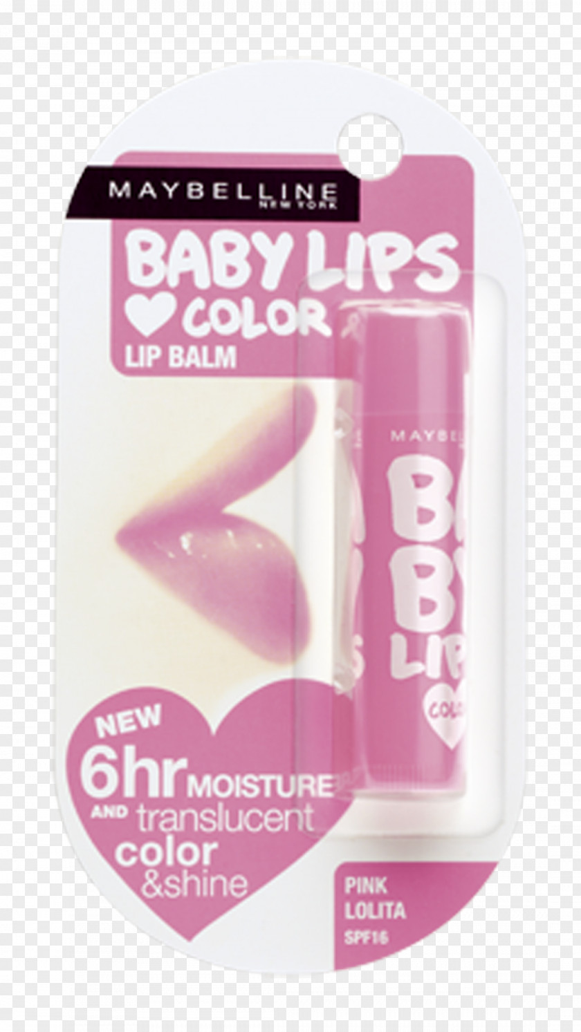 Female Skin Care Products Lip Balm Color Maybelline Pink PNG
