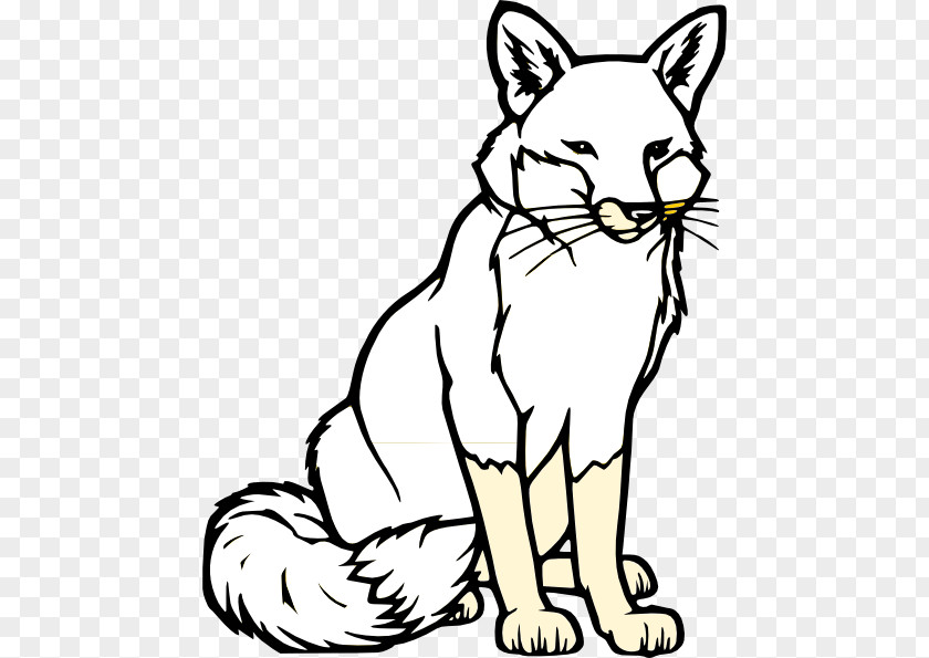 Free Fox Clipart Coloring Book Animal Child Lion Arctic PNG