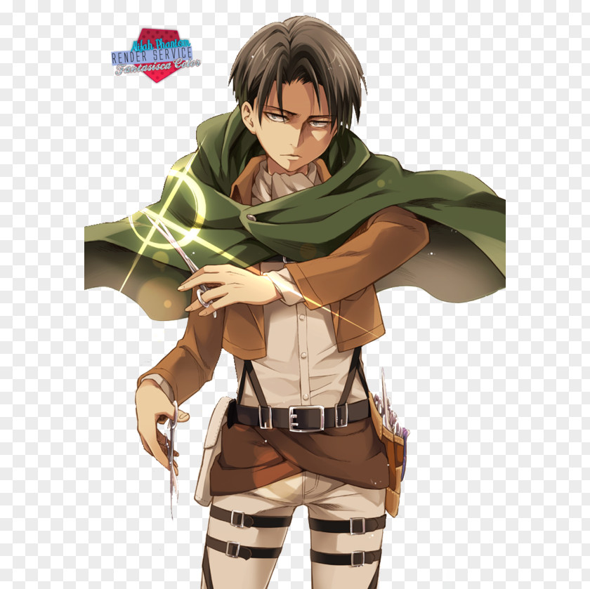 Levi Eren Yeager Mikasa Ackerman Rendering Attack On Titan PNG