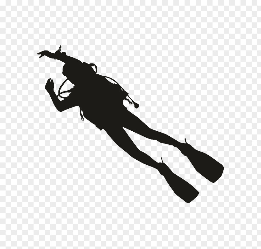 Silhouette Scuba Diving Underwater Free-diving Clip Art PNG