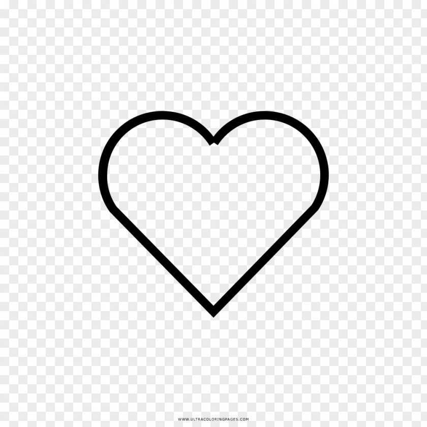 Heart Drawing Coloring Book PNG