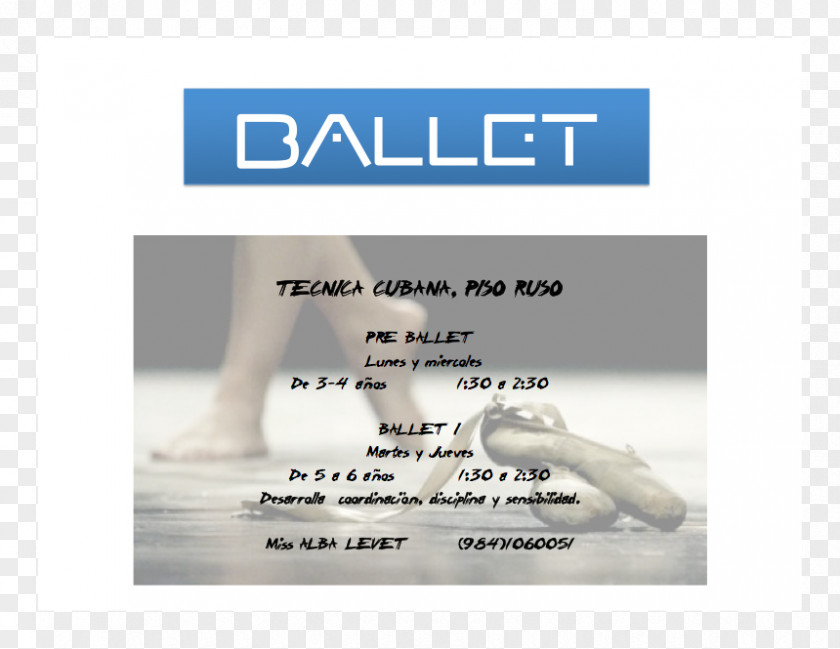 Ballet Flyer Brand Font PNG