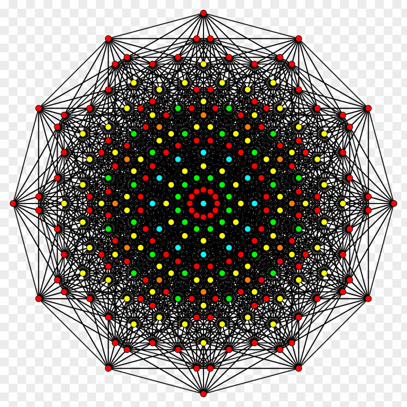 Circle Symmetry Point Umbrella Pattern PNG