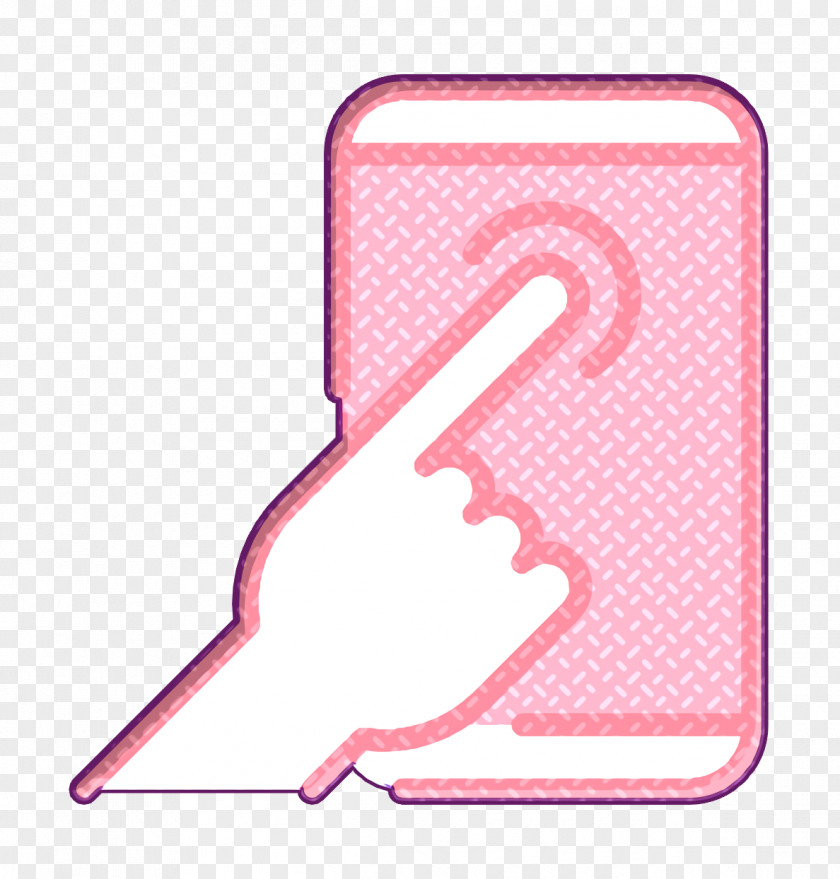 Communication And Media Icon Smartphone Hand Gesture PNG