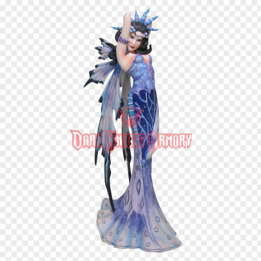 Fairy The With Turquoise Hair Statue Goblin PNG