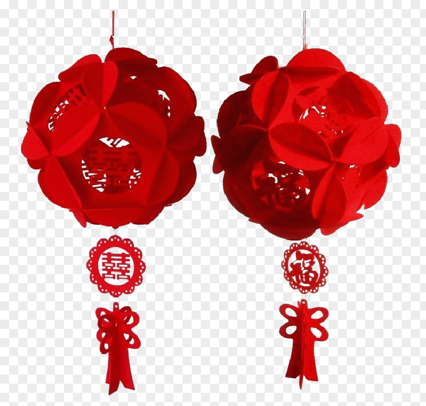 Red Lantern Ornaments Wedding Christmas Ornament Chinese New Year PNG