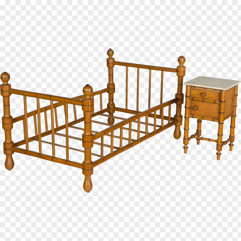 Wood Bed Frame Cots PNG