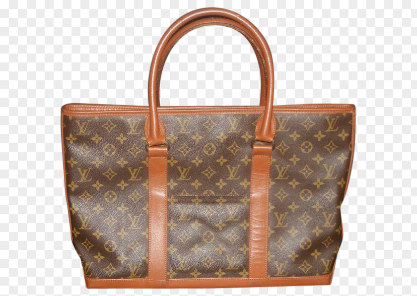 Bag Tote Leather Louis Vuitton Handbag PNG