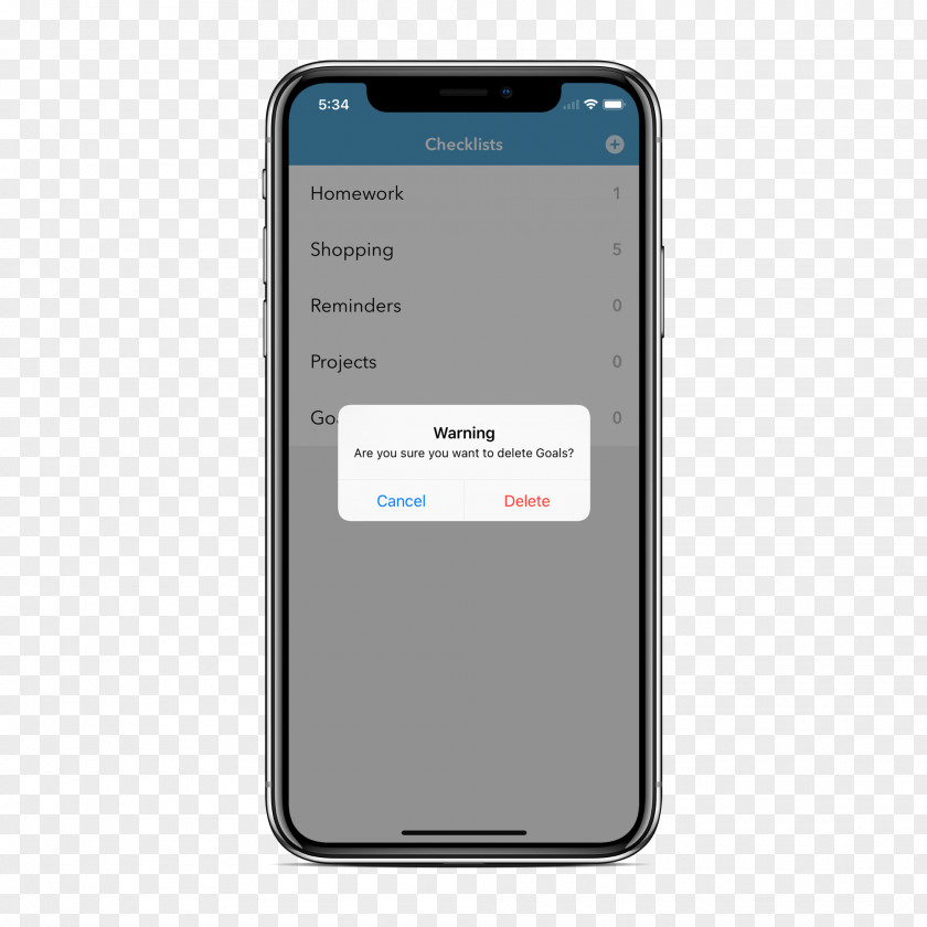 Checklist IPhone X Reminders Telephone Handheld Devices PNG