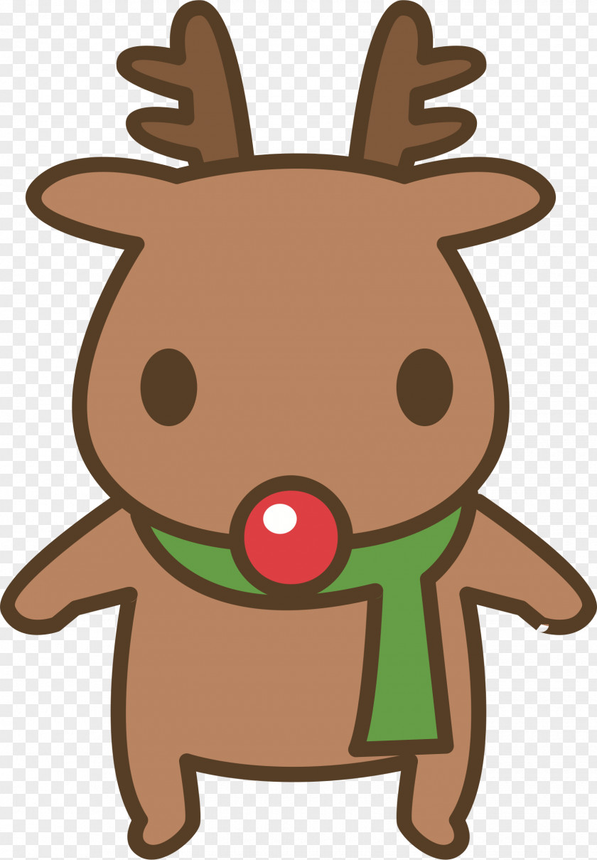 Neckerchief Sign Reindeer Rudolph Clip Art Illustration PNG