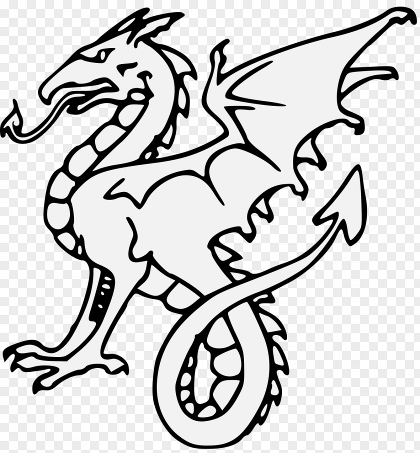 Wyvern Fantasy Clip Art Stencil Designs Heraldry PNG