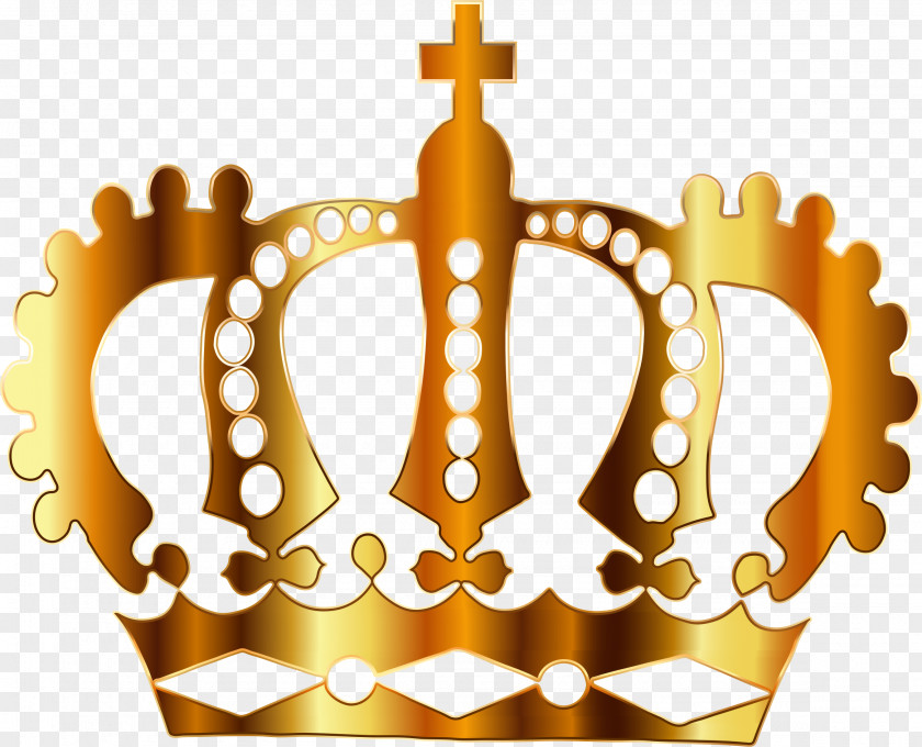 Gold Silhouette Cliparts Crown Coroa Real Monarch Clip Art PNG