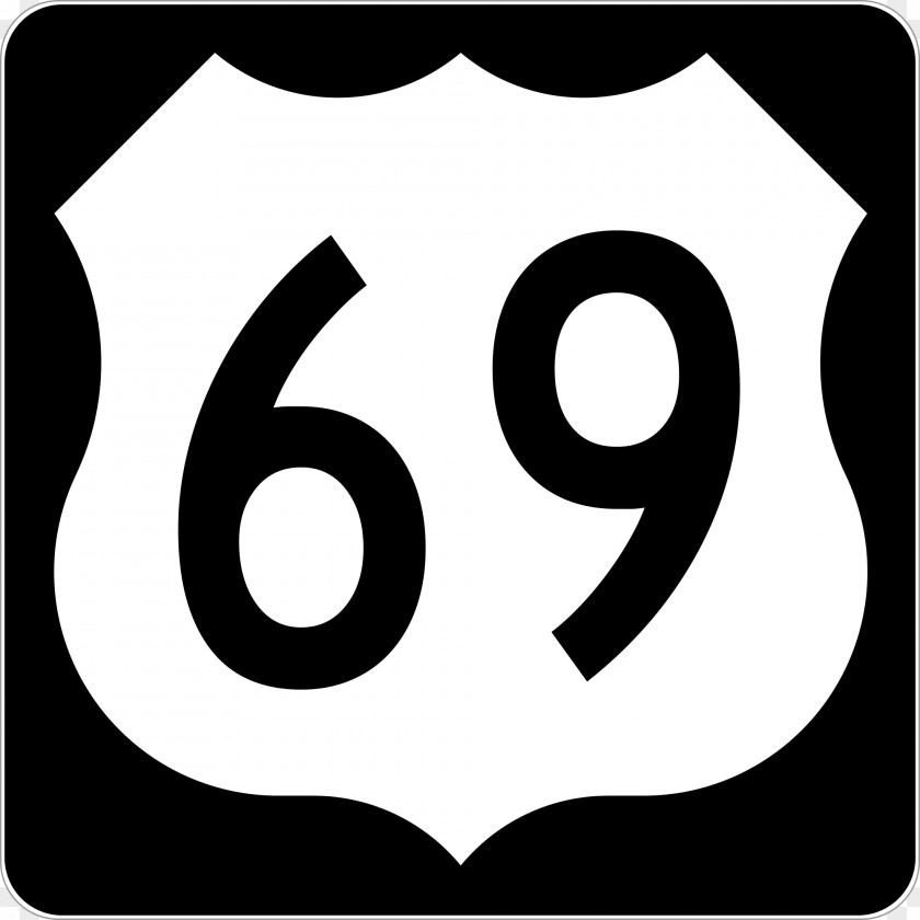 Road U.S. Route 69 In Oklahoma Iowa US Numbered Highways PNG