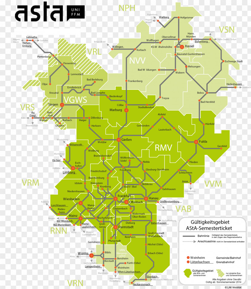 Student Universal Transit Pass Marburg AStA University PNG