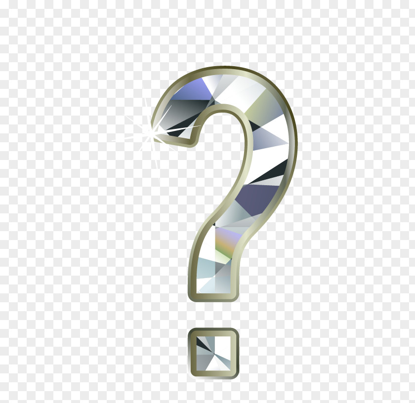Diamond Letter Question Mark PNG