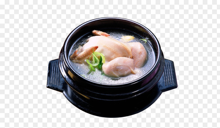 Free Samgyetang Creative Pull Samgye-tang Chicken Soup Korean Cuisine Chinese PNG