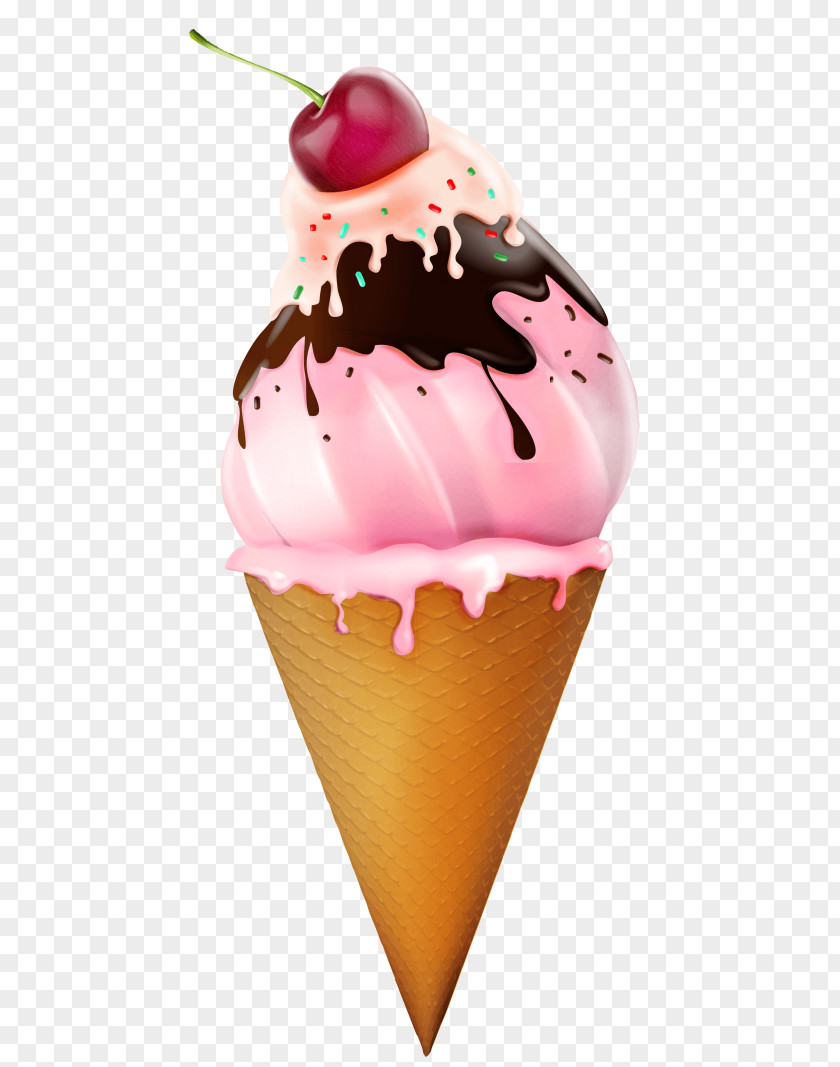 Ice Cream Cones Sundae Clip Art Openclipart PNG