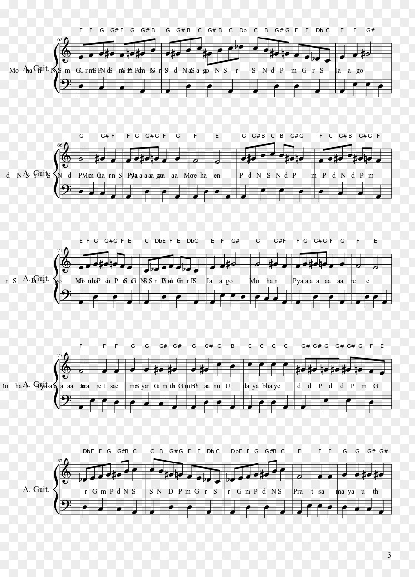 Sheet Music River Flows In You Flute Clarinet PNG in Clarinet, sheet music clipart PNG