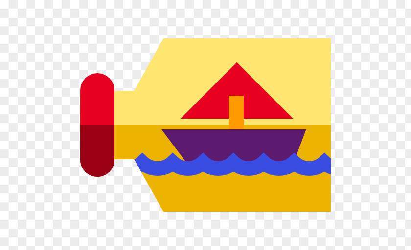 Battleship Ornament Line Triangle Yellow Design PNG