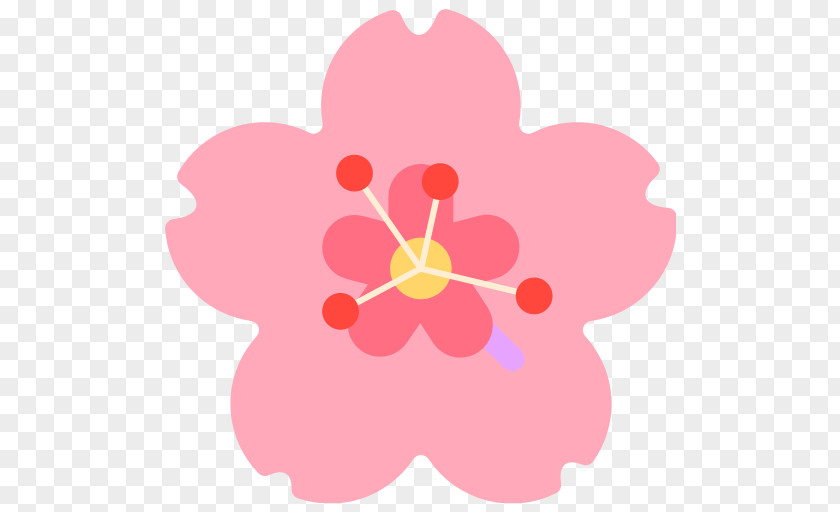 Emoji Sticker Flower Cerasus Hibiscus PNG
