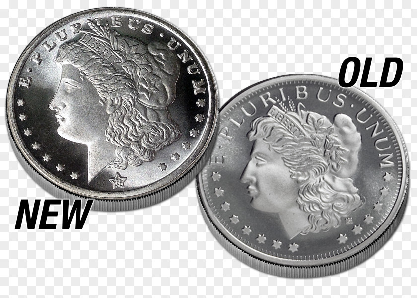 Good Newspaper Design Dime Obverse And Reverse Morgan Dollar Silver Bald Eagle PNG