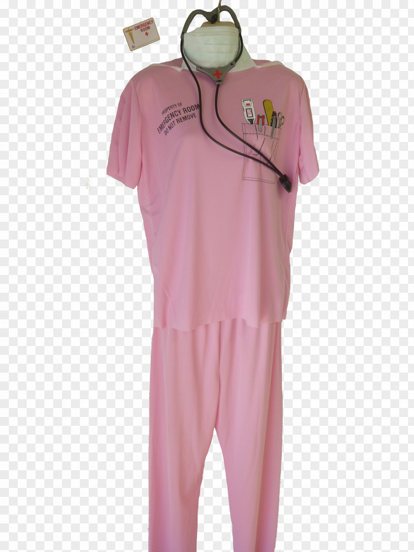 T-shirt Pajamas Sleeve Pink M PNG
