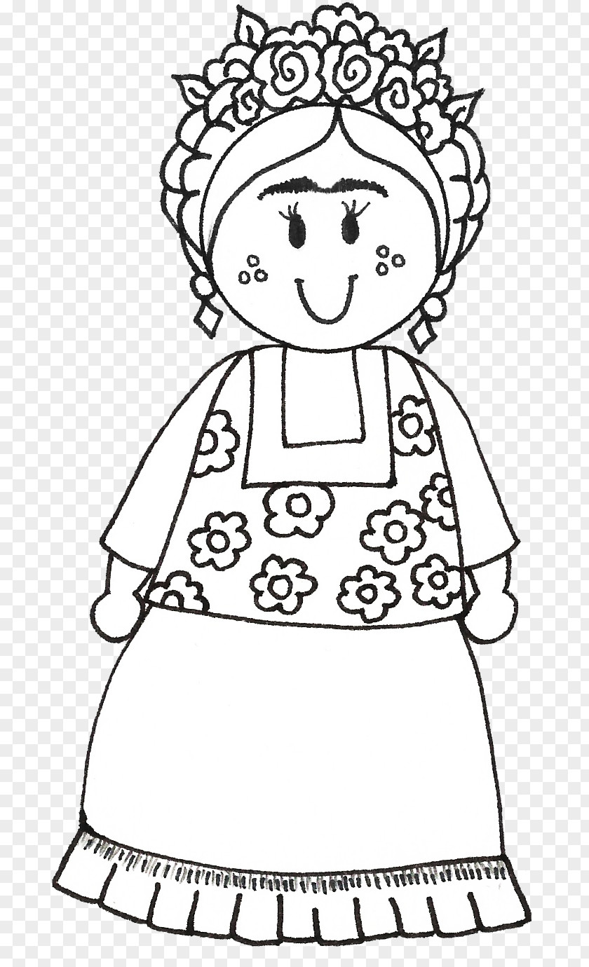 FRIDA Drawing Line Art Coloring Book Clothing PNG