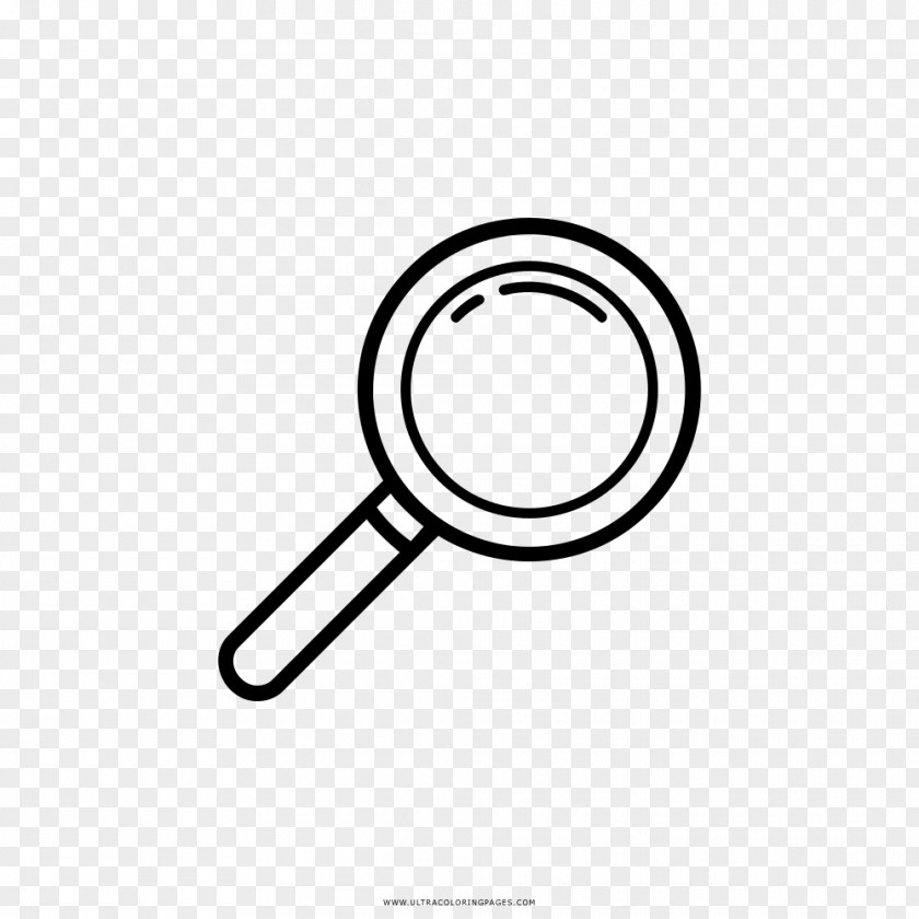 Magnifying Glass Coloring Book Drawing Clip Art PNG