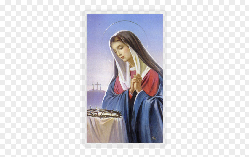 Our Lady Of Fátima Perpetual Help Religion Sorrows Holy Card PNG