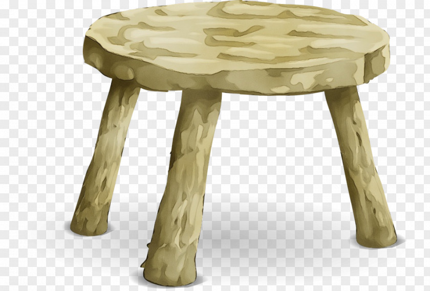 Bar Stool Bench Watercolor Tree PNG