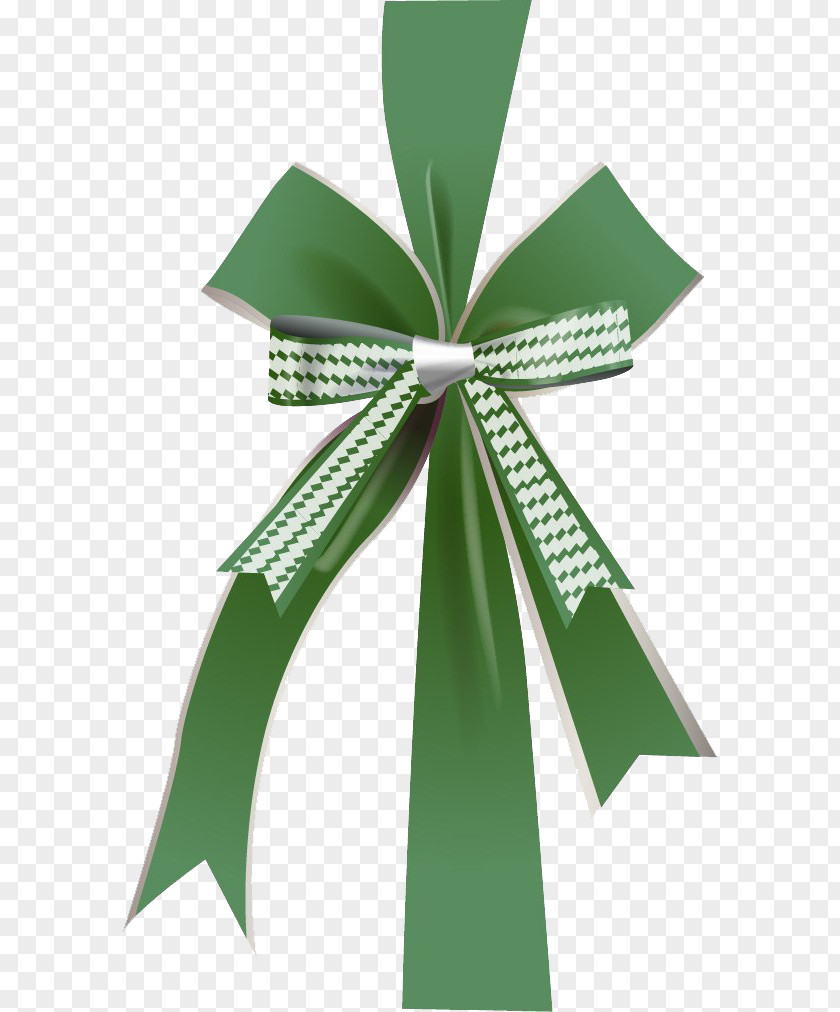 Beautifully Green Bow Ribbon PNG