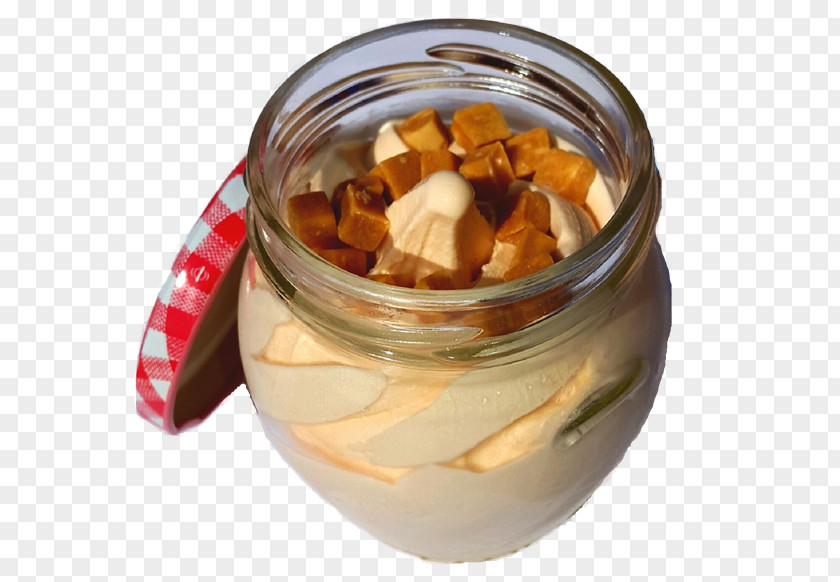 Caramel Cream Parfait Ice Dessert Flavor PNG