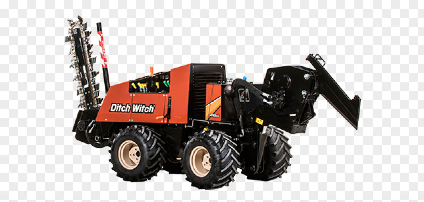 Ditch Witch Backhoe Trencher Heavy Machinery Plough PNG