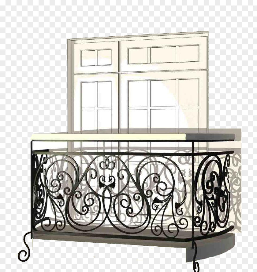 Balcony Handrail Forging Window Огорожа PNG