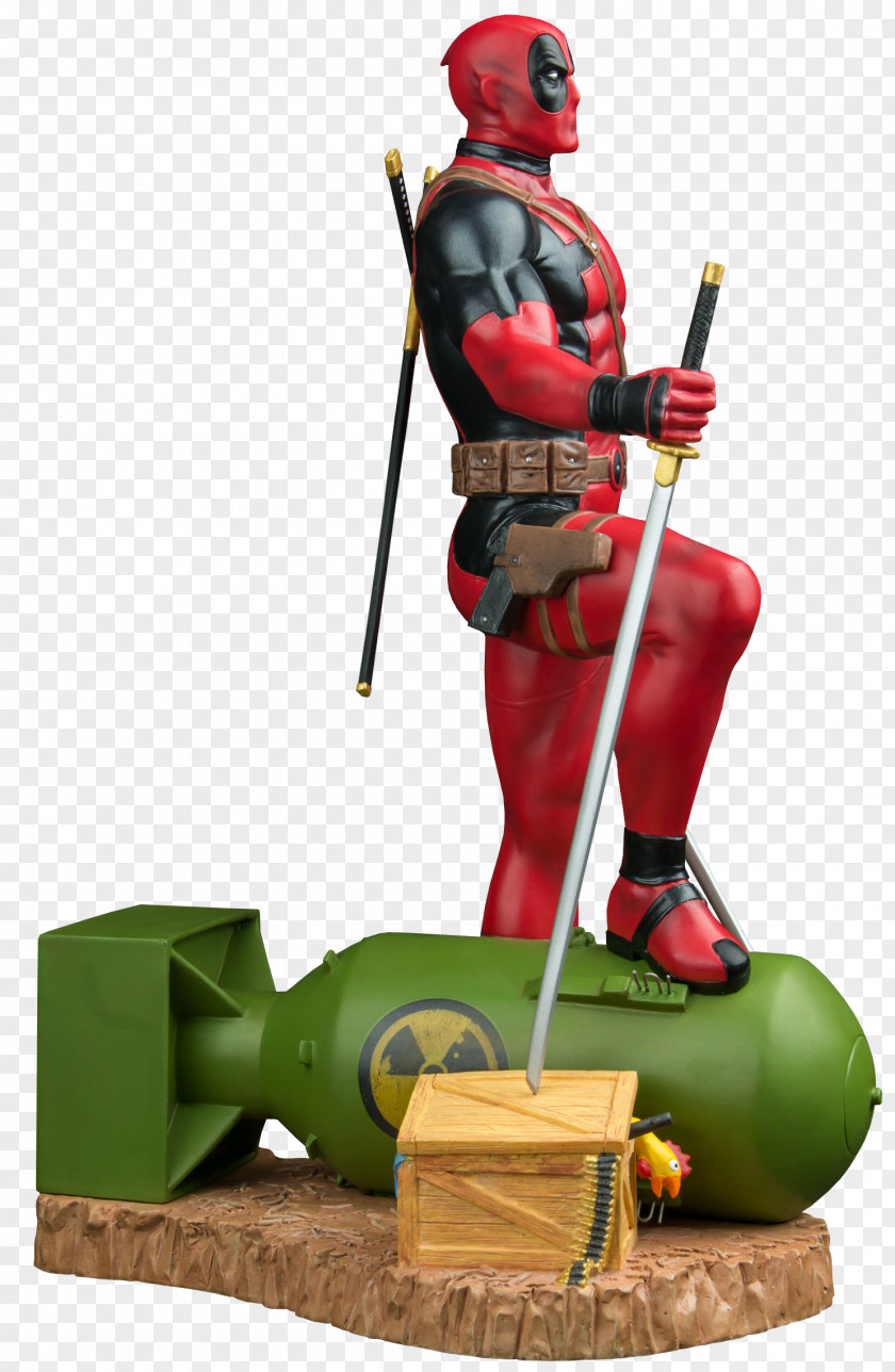 Chimichanga Deadpool Black Panther Spider-Man Figurine Statue PNG