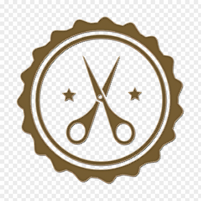 Hair Salon Icon Scissors Badge Tools And Utensils PNG