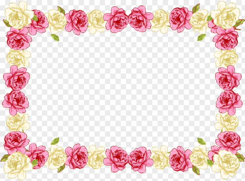 Lei Picture Frame Rose Flower Drawing PNG