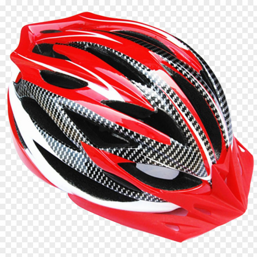 Red Pattern Mountain Bike Hat Bicycle Helmet Motorcycle PNG