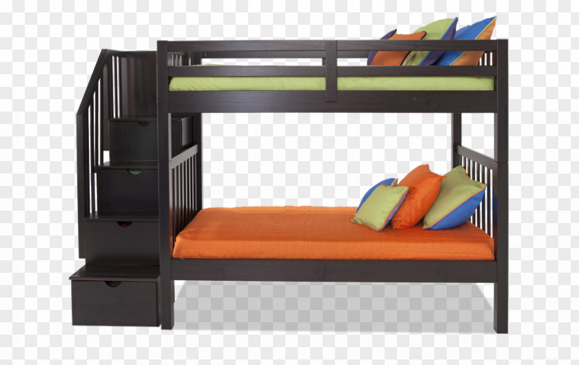 Table Bunk Bed Trundle Stairs PNG