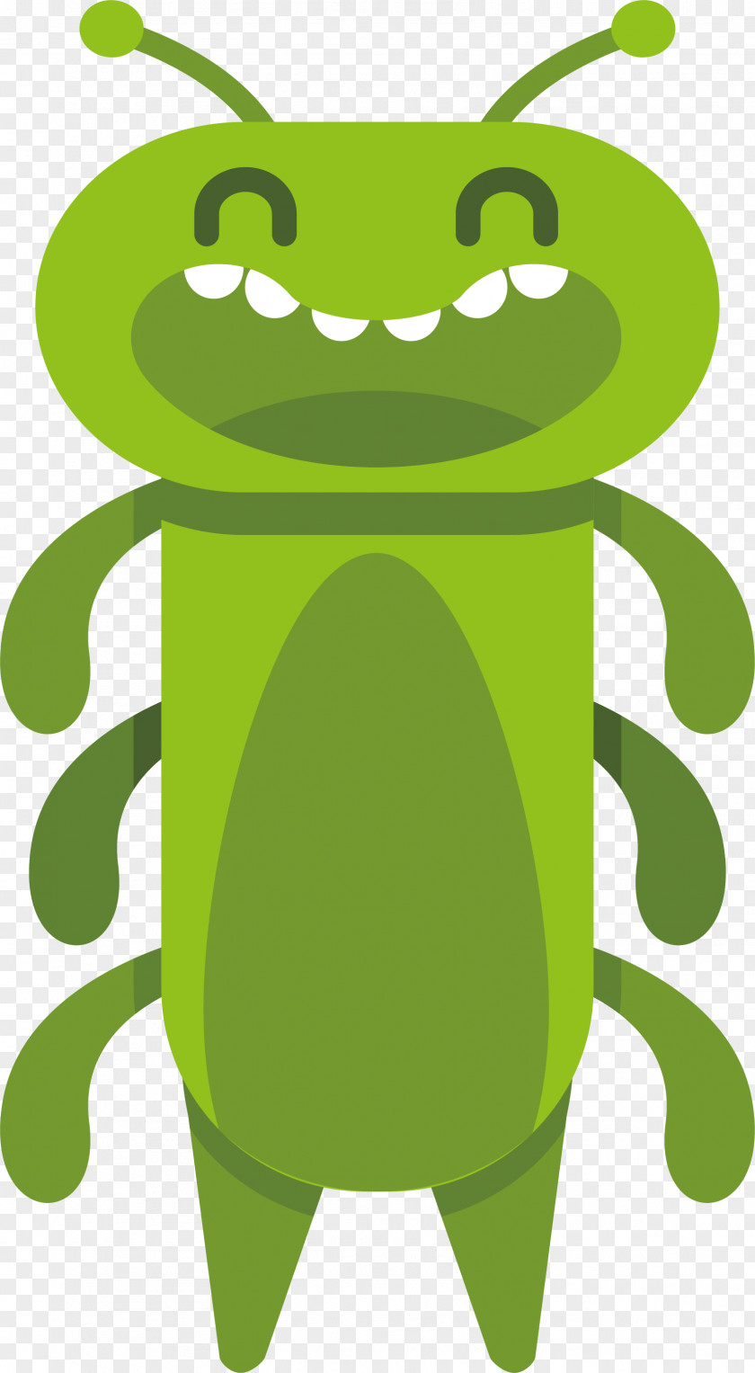 Grass Green Caterpillar Monster Clip Art PNG