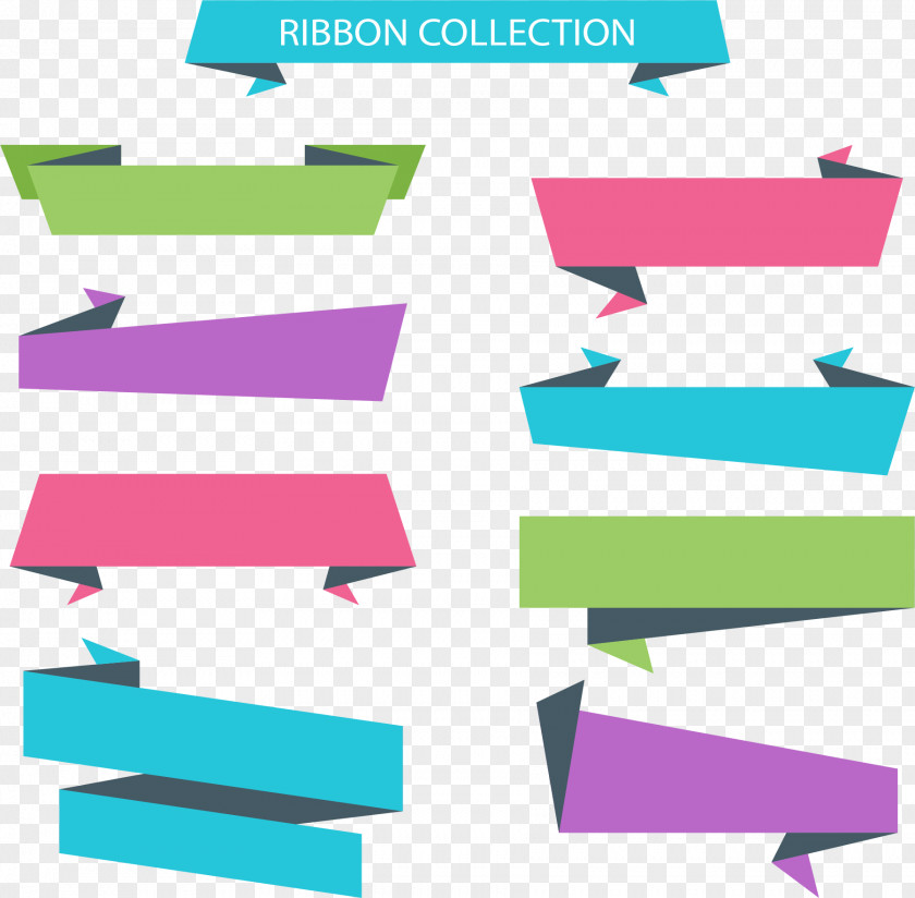 Rotate Color Ribbon Paper Download Clip Art PNG